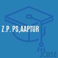Z.P. Ps,Aaptur Primary School Logo