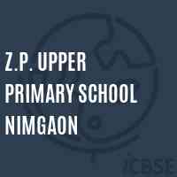 Z.P. Upper Primary School Nimgaon Logo