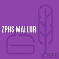 Zphs Mallur Secondary School Logo