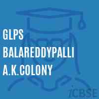 Glps Balareddypalli A.K.Colony Primary School Logo
