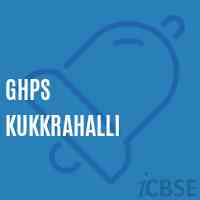 Ghps Kukkrahalli Middle School Logo