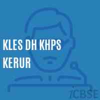 Kles Dh Khps Kerur Middle School Logo
