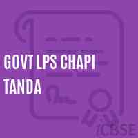 Govt Lps Chapi Tanda Primary School Logo