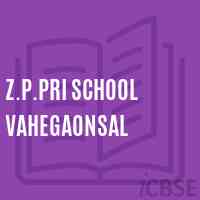 Z.P.Pri School Vahegaonsal Logo