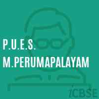 P.U.E.S. M.Perumapalayam Primary School Logo