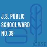 J.S. Public School Ward No.39 Logo
