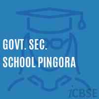 Govt. Sec. School Pingora Logo