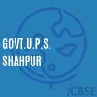 Govt.U.P.S. Shahpur Middle School Logo