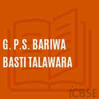G. P.S. Bariwa Basti Talawara Primary School Logo