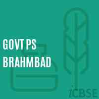 Govt Ps Brahmbad Primary School Logo