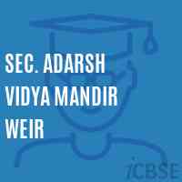 Sec. Adarsh Vidya Mandir Weir Secondary School Logo