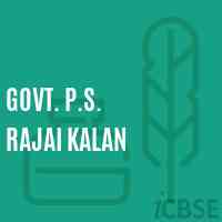 Govt. P.S. Rajai Kalan Primary School Logo