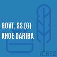 Govt. Ss (G) Khoe Dariba Secondary School Logo