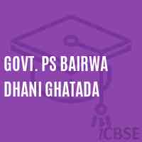 Govt. Ps Bairwa Dhani Ghatada Primary School Logo