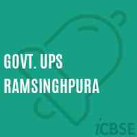 Govt. Ups Ramsinghpura Middle School Logo