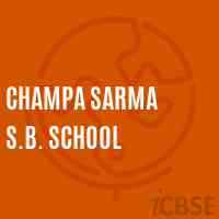 Champa Sarma S.B. School Logo
