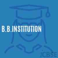 B.B.Institution Senior Secondary School Logo