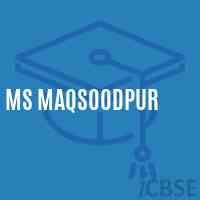 Ms Maqsoodpur Middle School Logo