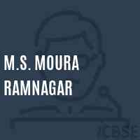 M.S. Moura Ramnagar Middle School Logo