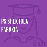 Ps Shek Tola Farakia Primary School Logo