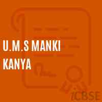 U.M.S Manki Kanya Middle School Logo