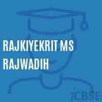 Rajkiyekrit Ms Rajwadih Middle School Logo