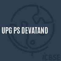 Upg Ps Devatand Primary School Logo