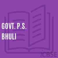 Govt. P.S. Bhuli Primary School Logo