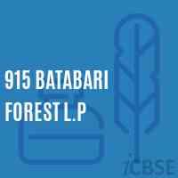 915 Batabari Forest L.P Primary School Logo