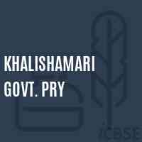 Khalishamari Govt. Pry Primary School Logo