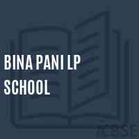 Bina Pani Lp School Logo