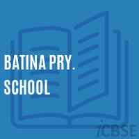 Batina Pry. School Logo