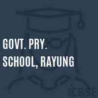 Govt. Pry. School, Rayung Logo