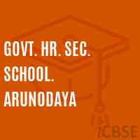 Govt. Hr. Sec. School. Arunodaya Logo