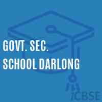 Govt. Sec. School Darlong Logo