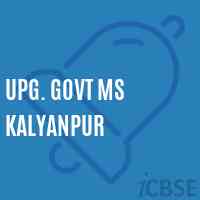 Upg. Govt Ms Kalyanpur Middle School Logo