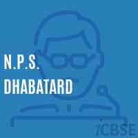 N.P.S. Dhabatard Primary School Logo