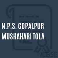 N.P.S. Gopalpur Mushahari Tola Primary School Logo