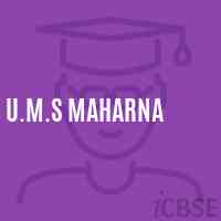 U.M.S Maharna Middle School Logo