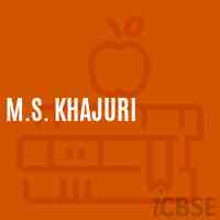 M.S. Khajuri Middle School Logo
