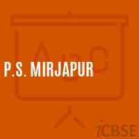 P.S. Mirjapur Middle School Logo