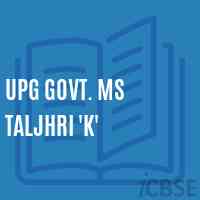 Upg Govt. Ms Taljhri 'K' Middle School Logo