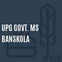 Upg Govt. Ms Banskola Middle School Logo