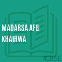 Madarsa Afg Khairwa Middle School Logo