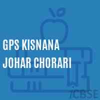 Gps Kisnana Johar Chorari Primary School Logo