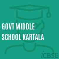 Govt Middle School Kartala Logo
