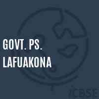 Govt. Ps. Lafuakona Primary School Logo