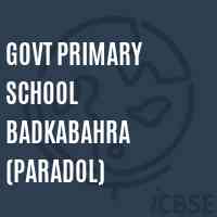 Govt Primary School Badkabahra (Paradol) Logo