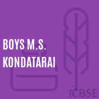 Boys M.S. Kondatarai Middle School Logo