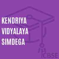Kendriya Vidyalaya Simdega Secondary School Logo